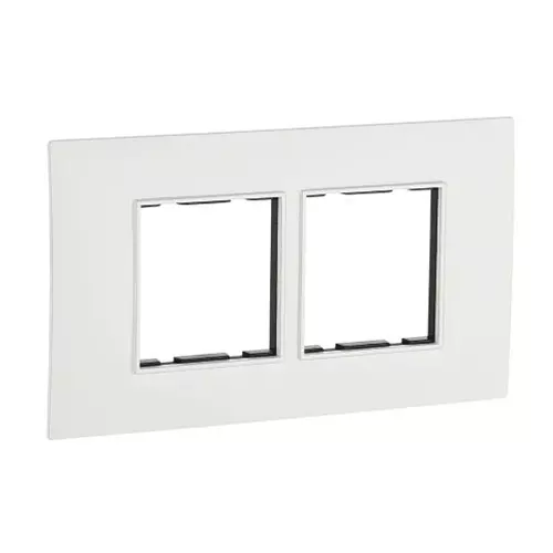 Golek Unique Modular Plate Silver Border Color 4 Modular, 6624 (Pack of 20)