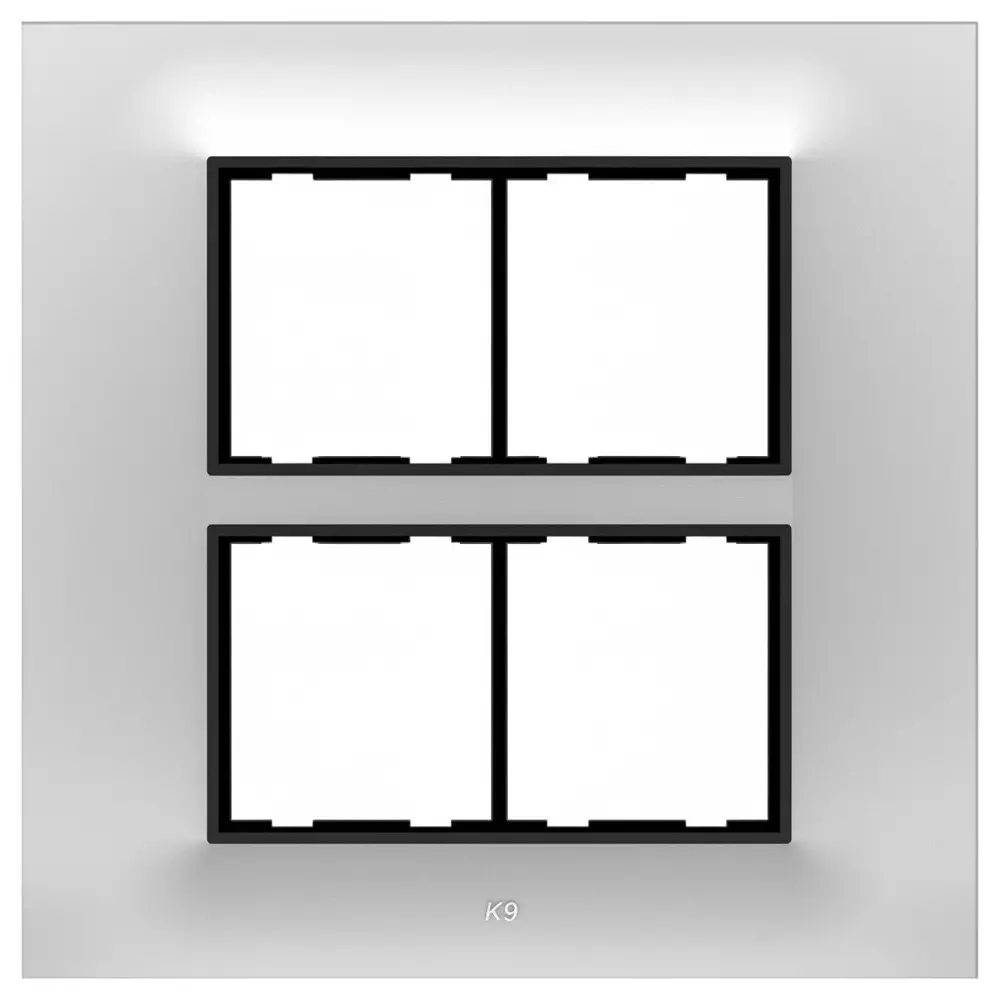 K9 Euro Ultima Plus White Cover Plate With Base Frame (Pack of 5)