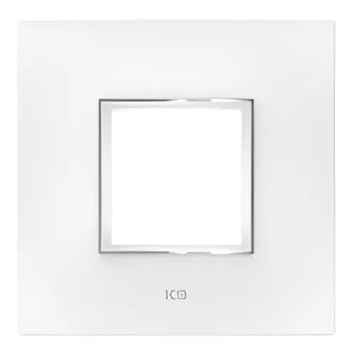 K9 Evoq Cover Plate With Base Frame Ultra Chrome 2 Module White, 9312 (Pack of 10)