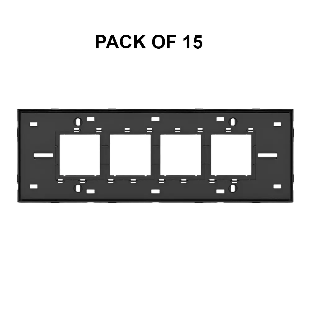 K9 Evoq GLASSIK BASE FRAME 8 Module (Horizontal) Black, GBP9406 (Pack of 15)