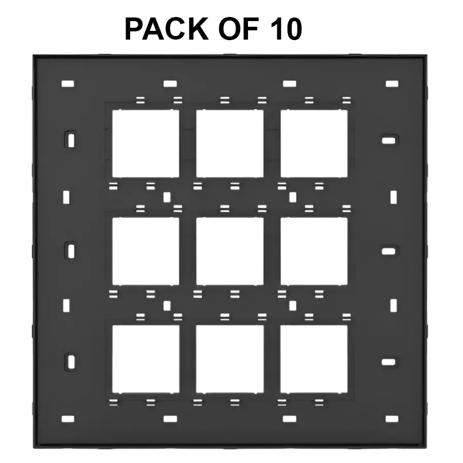 K9 Evoq GLASSIK BASE FRAME 18 Module Black, GBP9410 (Pack of 10)