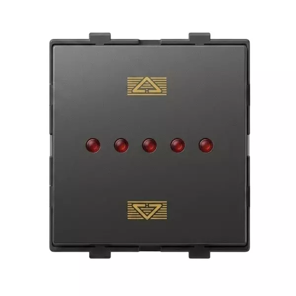 Goldmedal Nixon Drape Controller 160-240 V 2.5 A Titanium Grey 2 Module Plastic for Commecial and Industrial Use, 102638#