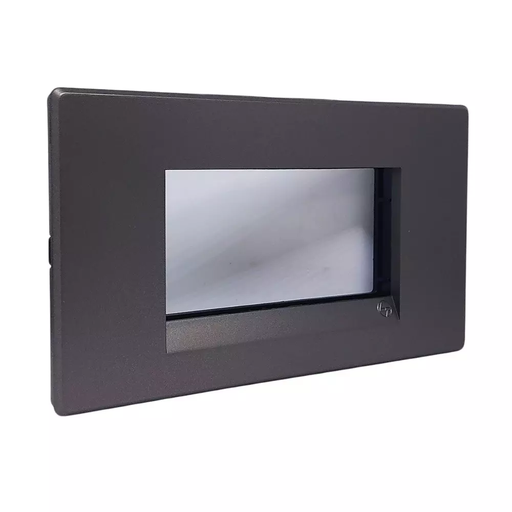 lt-lauritz-knudsen-englaze-plastic-cover-plate-with-plastic-grid-frame-champagne-gold-color-4-module-cb92104fc01