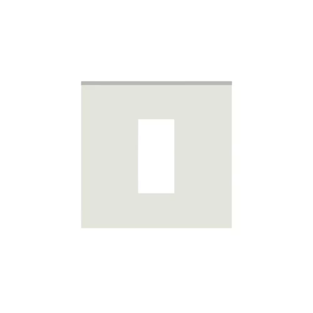 Norisys CUBE Series 1 Module Flat'5 Plate with Frame Frost White, C6401 .01