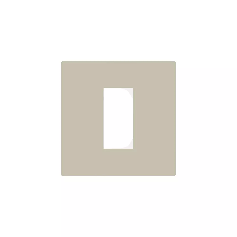 Norisys SQUARE Series Smart Plate with Frame Ice Silver 1 Module, S7601 .03