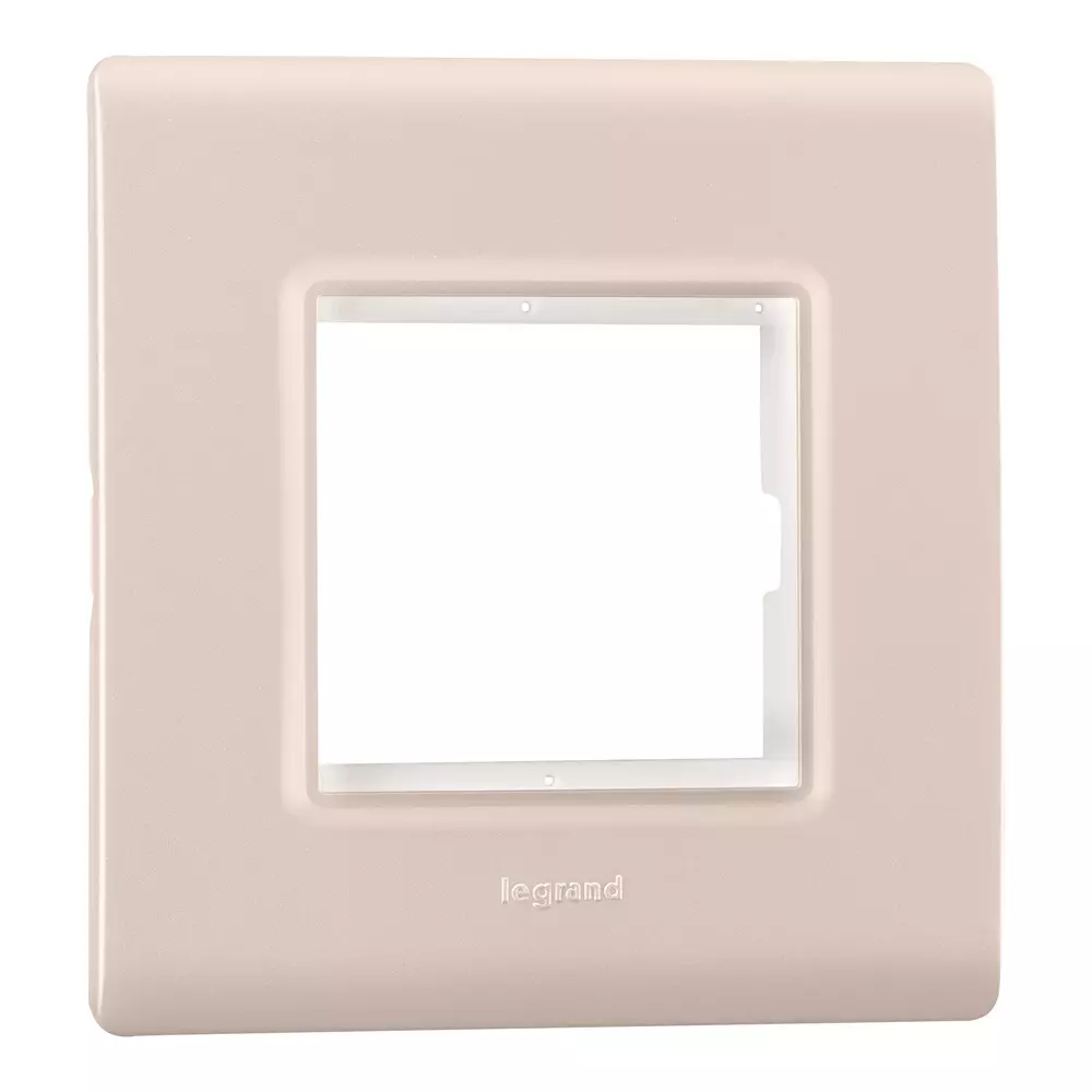 Legrand Cover Plate with Support Frame Allzy Rose Gold 2 Module, 6813 56 (Pack of 10)
