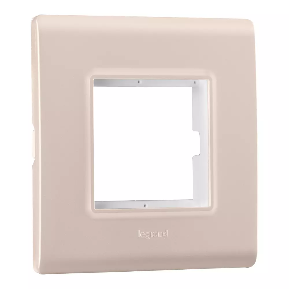 Legrand Cover Plate with Support Frame Allzy Rose Gold 2 Module, 6813 56 (Pack of 10)