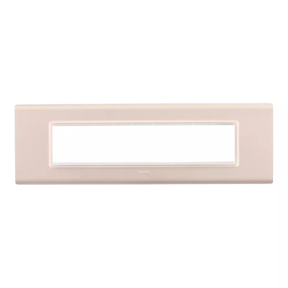 Legrand Cover Plate with Support Frame Allzy Rose Gold 9 Module, 6813 62 (Pack of 5)