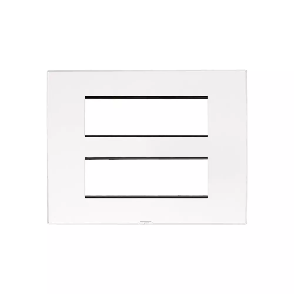 Legrand Cover Plate with Support Frame Myrius Classic White 12 Module, 6795 12