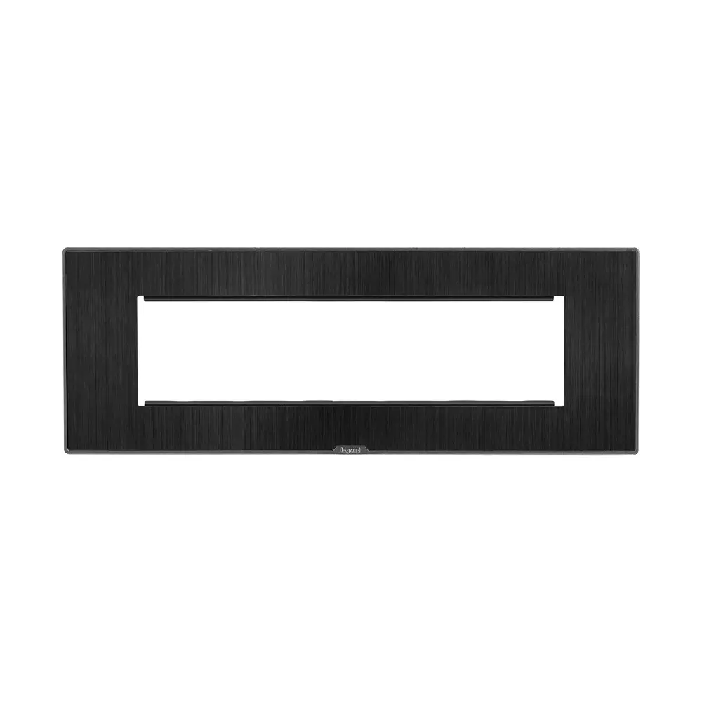 Legrand Cover Plate with Support Frame Myrius Dark Fade 8 Module, 6796 08