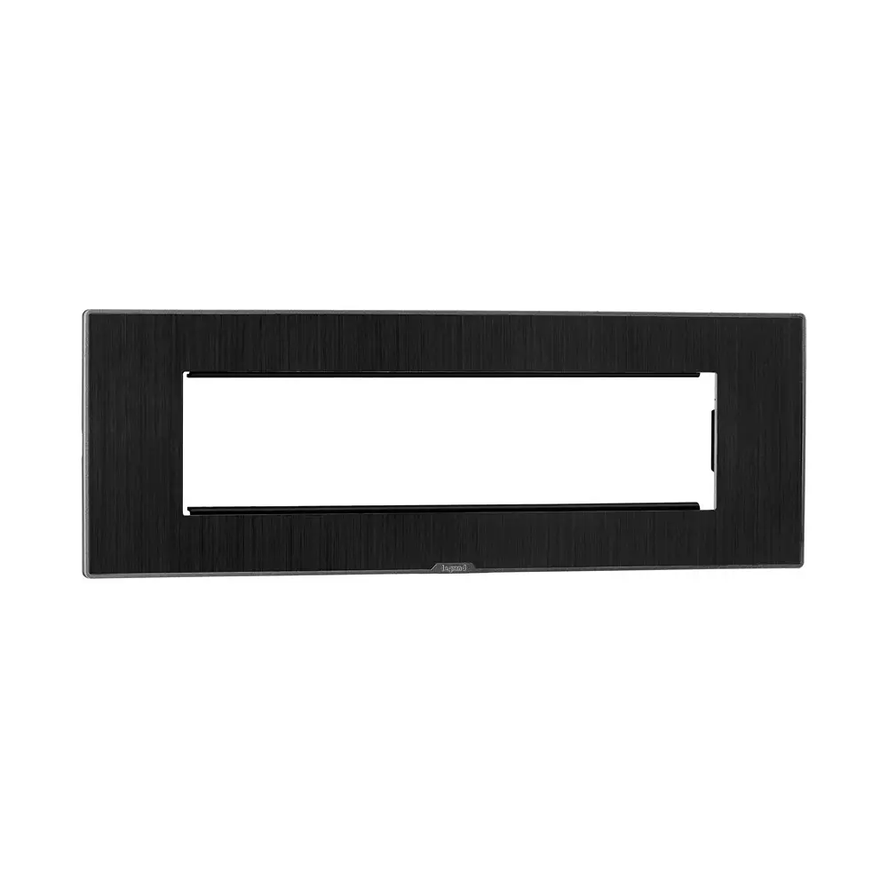 Legrand Cover Plate with Support Frame Myrius Dark Fade 8 Module, 6796 08