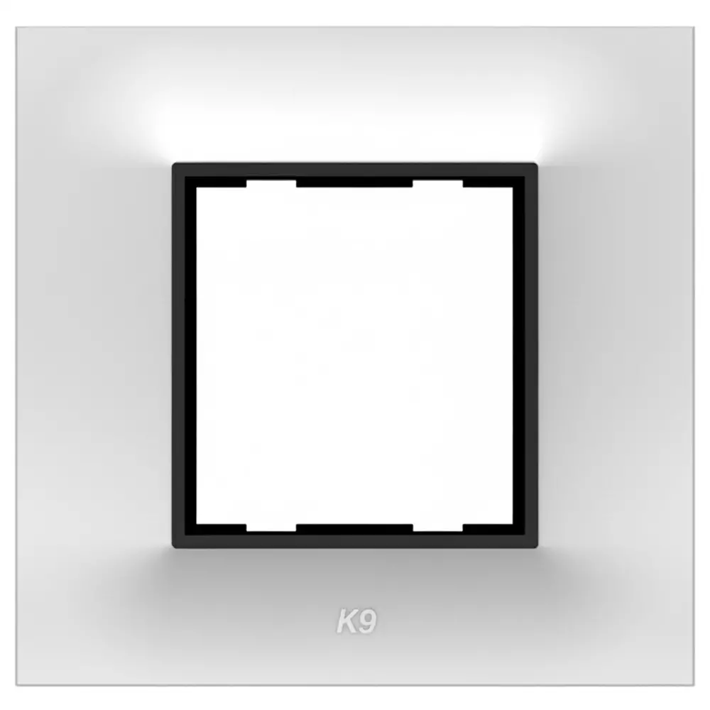 K9 Euro Cover Plate With Base Frame Ultima Plus 2 Module White, 9161P (Pack of 10)