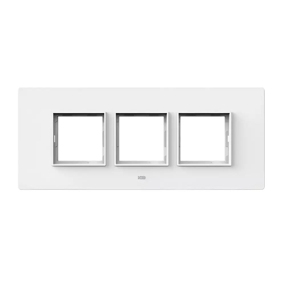 K9 Evoq Cover Plate With Base Frame Vogue 6 Module White, 9475 (Pack of 10)