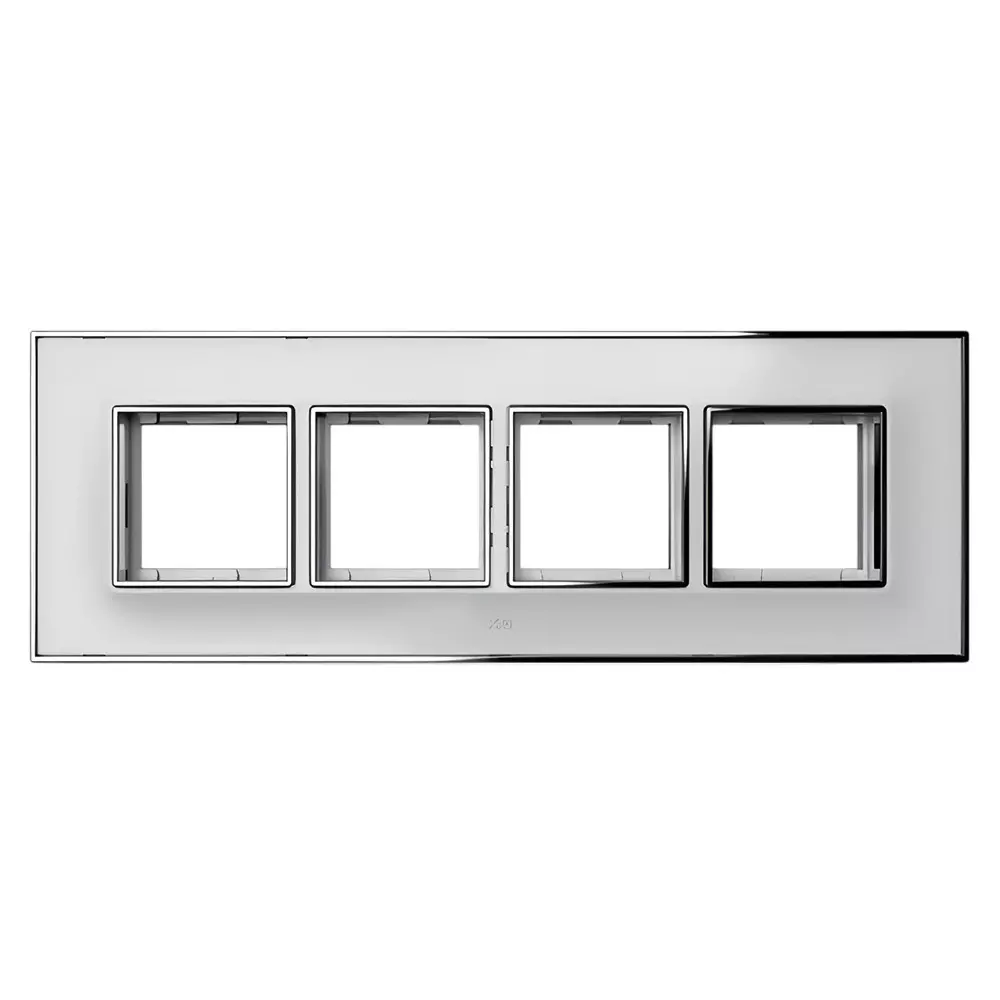K9 Evoq Cover Plate With Base Frame Amaze 8 Module (Horizontal) White, 9456 (Pack of 10)