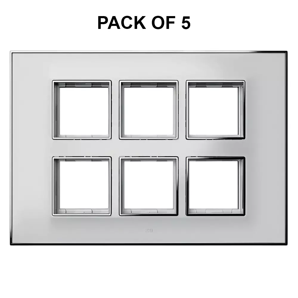 K9 Evoq Cover Plate With Base Frame Amaze 12 Module White, 9458 (Pack of 5)