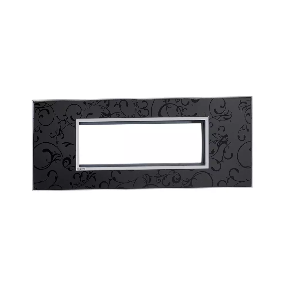 Legrand Arteor Series 6 M Modular Cover Plate with Frame High Grade Polycarbonate Dark Baroque, 5758 66