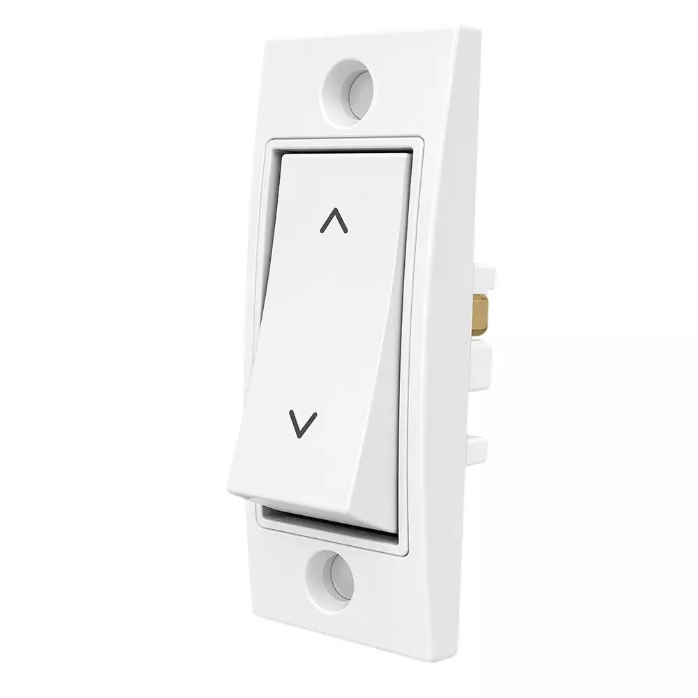 AP i10 Series VX Switch Polycarbonate 1 Module 6 A 2-Way White, i002 (Pack of 20 Pcs)