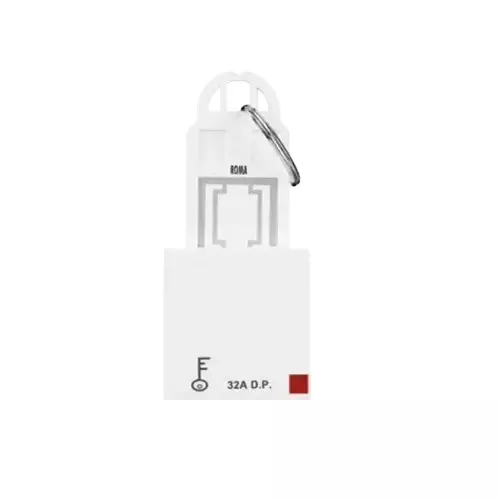 Anchor Roma Classic D.P Main Switch With Key Ring Tag White Double Pole 32 Amp, 21770 (Pack of 5)
