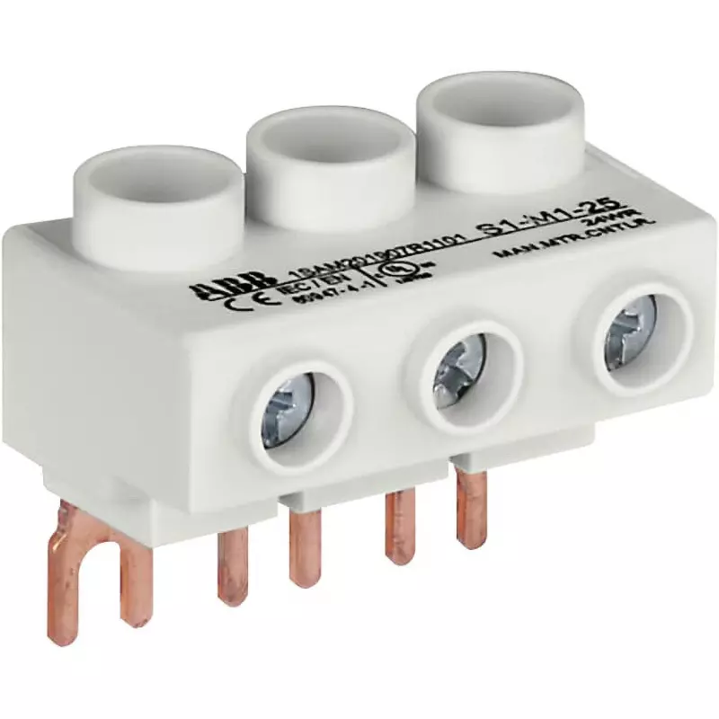 ABB Power Block Manual Motor Starter AC690/DC250 V Voltage Rating 65 A Rated Current, S1-M1-25