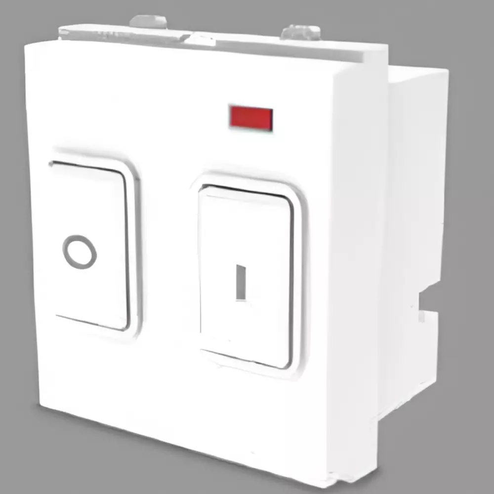 Cona Platinum 1 Way Motor Starter With Indicator 25 A Current White, 14131