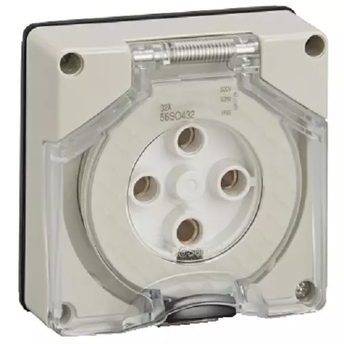 Schneider 56 Series 4 Pin Sockets Less Enclosure 56SO450LE-GY (50A, 500V)