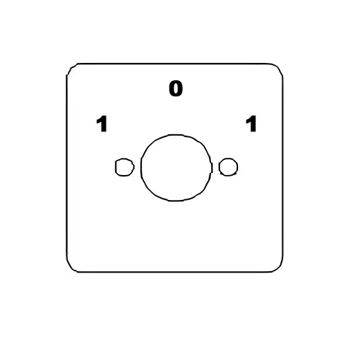 Kaycee AC Rotary Cam Switch Reversing With Off 60° 10 Amp 3 Pole, 3S36ROYR