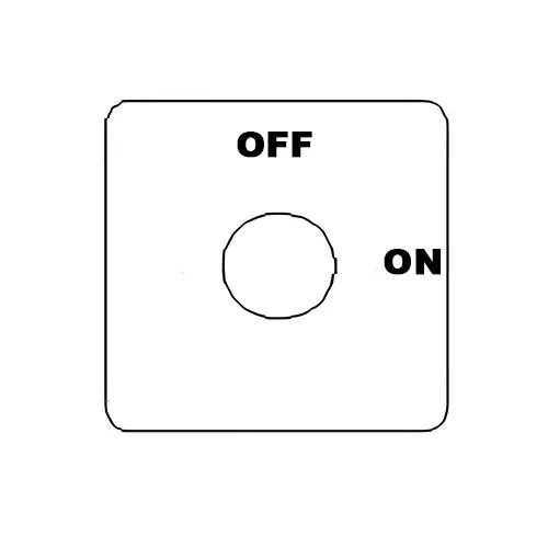 Kaycee Rotary Cam Switch Off-On 90° 6 Amp 1 Pole, N1R192O