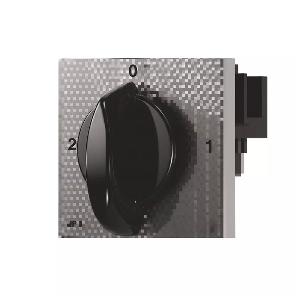 Goldmedal Air Eco Rotary Switch 3 Way Black & Grey 63 A Current Plastic, 07284