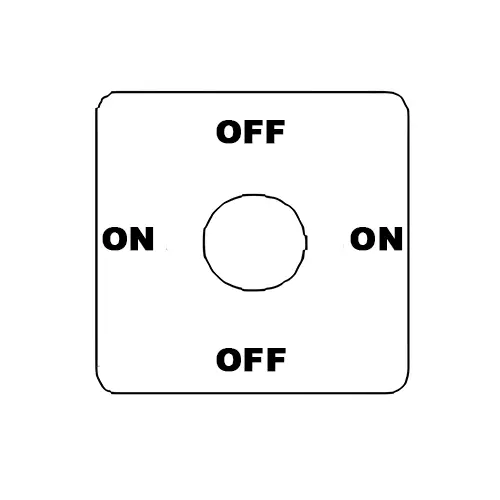 Kaycee Rotary Cam Switch Off-On 90° 6 Amp 3 Pole, N2R394O