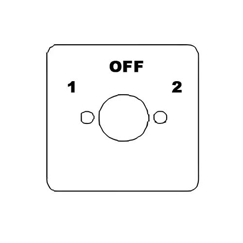 Kaycee DC Rotary Cam Switch 2 Way with-Off 60° 6 Amp 2 Pole, 2TD26BOGB
