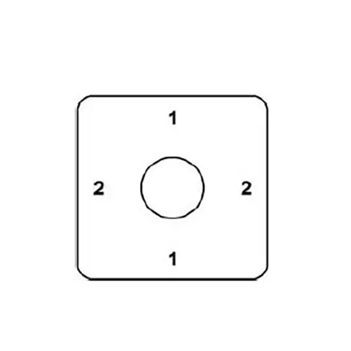 Kaycee Heavy Duty AC/DC Rotary Switch Two Way, No Off 90° 300 Amp Single Phase 1 Pole, C3013A