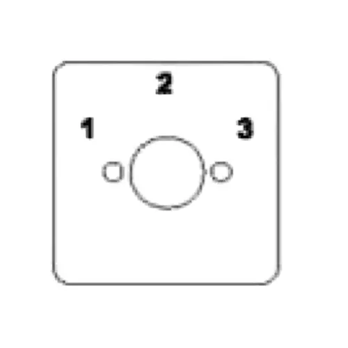 Kaycee Ac Rotary Cam Switch Three Way, No Off 60° 6 Amp 1 Pole, 2R16C