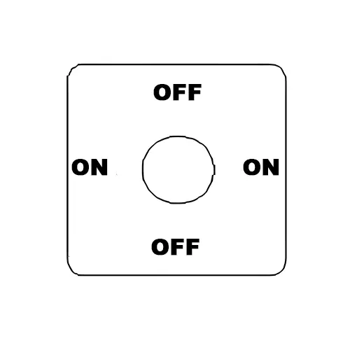 Kaycee Rotary Cam Switch On-Off 90° 32 Amp 1 Pole, N1W194O