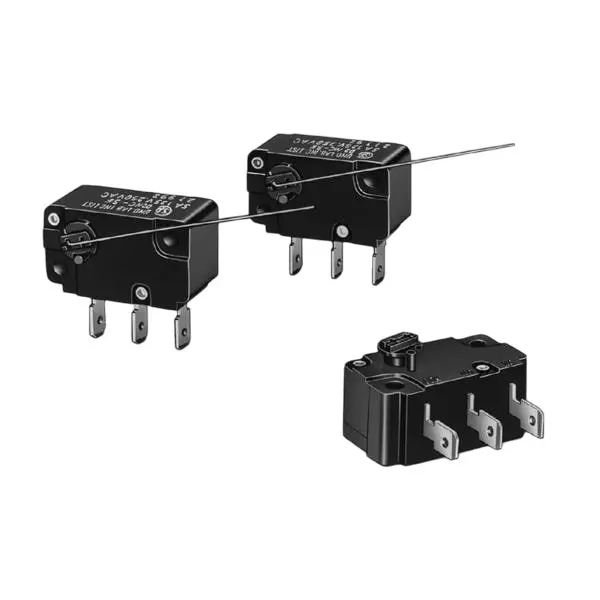 OMRON ELECTRONIC COMPONENTS Chassis Mount Rotary Switch SPDT 125 V AC Quick Connect Termination 500 mA, D2MC-01FL