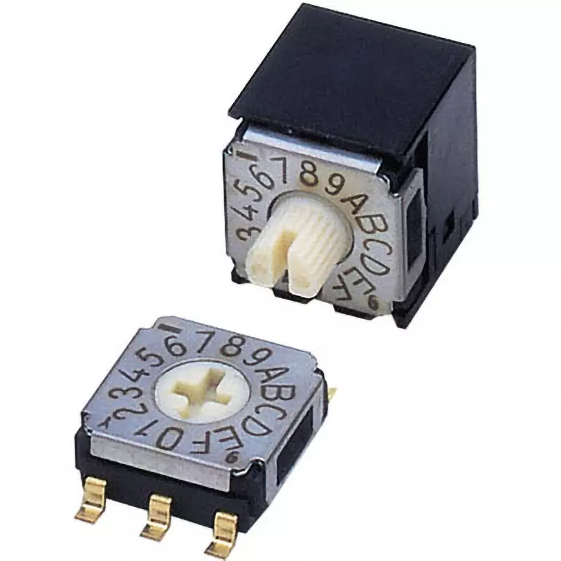Nidek Rotary Switch 100 mΩ ohm Contact Resistance 100 mohm Insulation Resistance AC250 V Withstand Voltage, SA-7070C (Pack of 50)