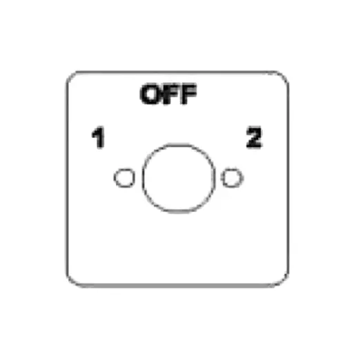 Kaycee Ac Rotary Cam Switch Two Way, With Off 60° 10 Amp 1 Pole, 1S16BO