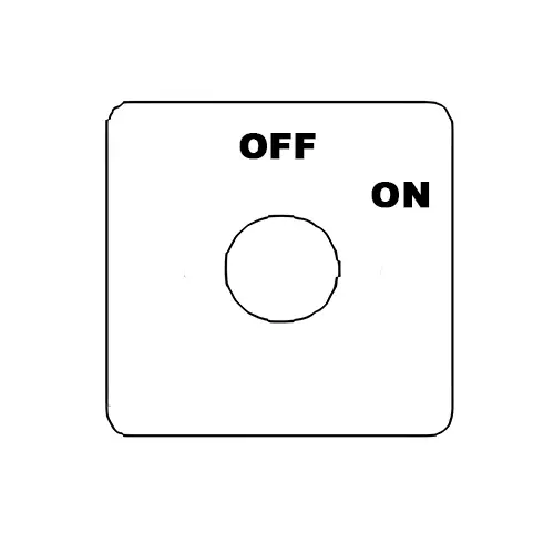 Kaycee Rotary Cam Switch Off-On 60° 6 Amp 3 Pole, N2R36O