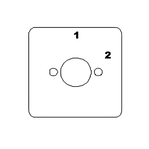 Kaycee AC Rotary Cam Switch Two Way, No Off 60° 25 Amp 2 Pole, 2V26B/NYR