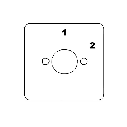 Kaycee DC Rotary Cam Switch 2 Way No-Off 60° 25 Amp 3 Pole, 3MD36BYR
