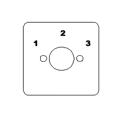 Kaycee DC Rotary Cam Switch 3 Way No-Off 60° 25 Amp 1 Pole, 2MD16CGB