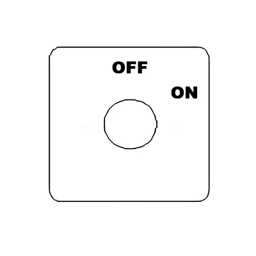 Kaycee Rotary Cam Switch On-Off 60° 32 Amp 3 Pole, N2W36O