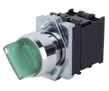 C&S Electric Green Illuminated Selector Switch Actuator with Series Resistor
