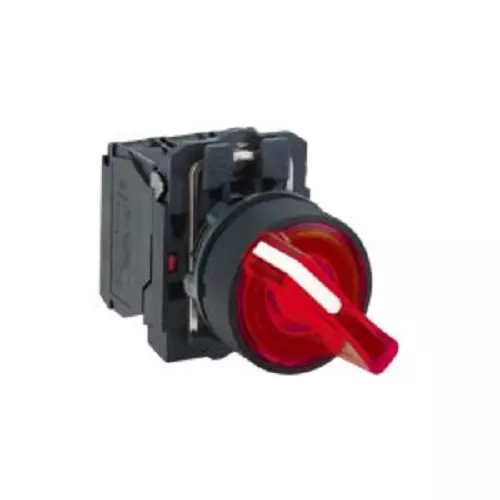 C&S Electric Red Illuminated Selector Switch Actuator with Series Resistor RCB2-BK1247