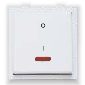 GreatWhite 20A 1 Way Dura Switch With LED (2M), 20223-WH
