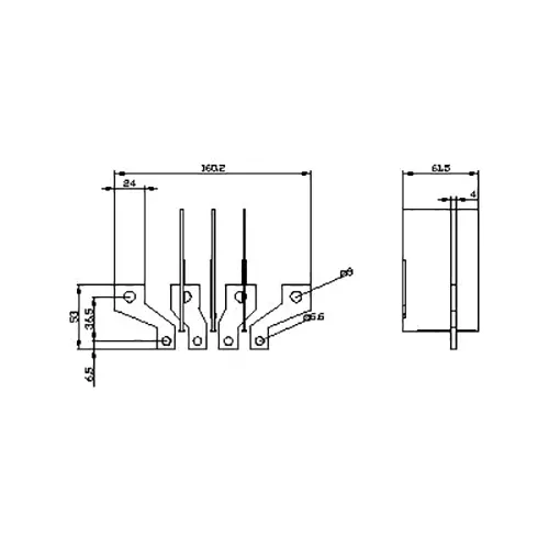 siemens3vm9154-0qc50-4-poles-busbar-connector-broadened-for-3vm10-11