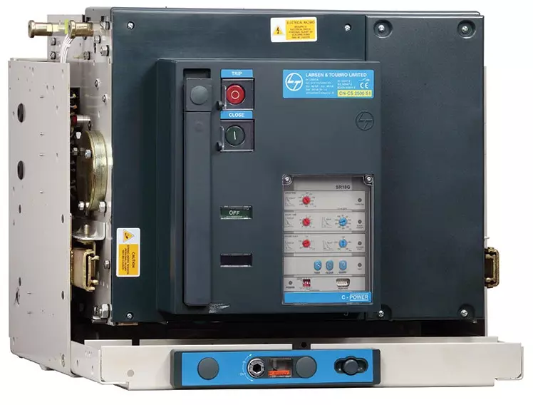 L&T [ Lauritz Knudsen ] SL95351 C-Power S1 4 Pole Air Circuit Breaker (Rated Current- 630 Amp)
