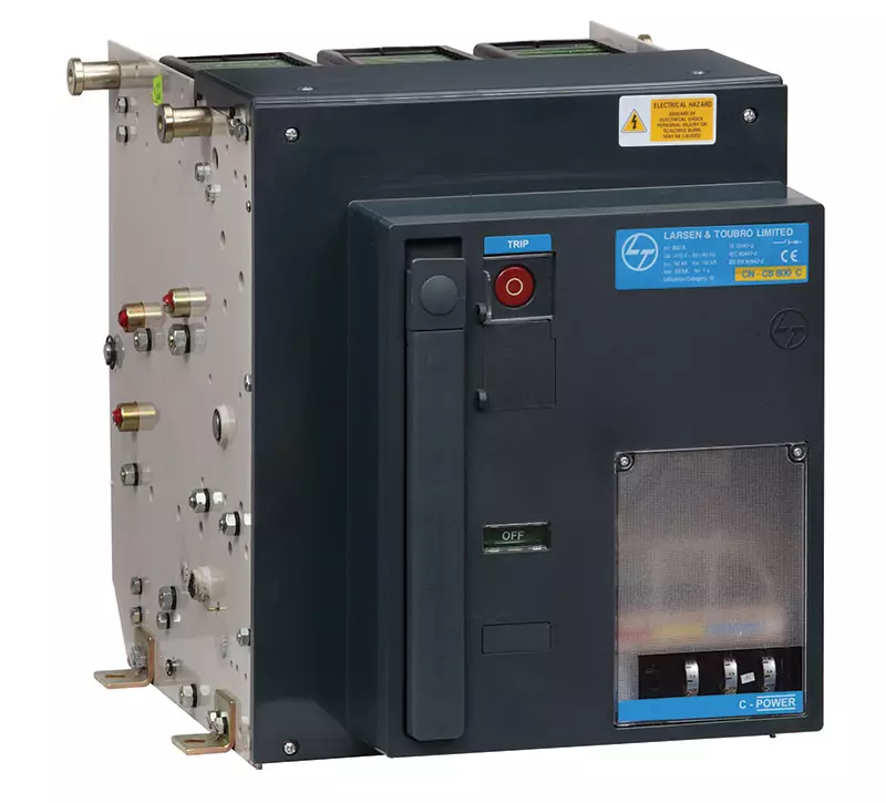 L&T [ Lauritz Knudsen ] SL95721OOOO C-Power S1 3 Pole Air Circuit Breaker (Rated Current- 400 Amp)