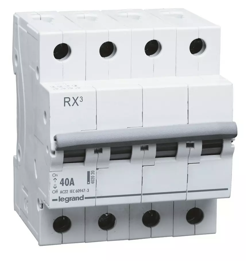 Legrand 4 Pole Isolator RX3