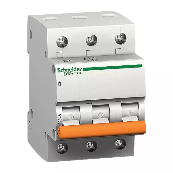 Schneider A9N3P06D 6 A Three Pole Modular Circuit Breakers - xC60