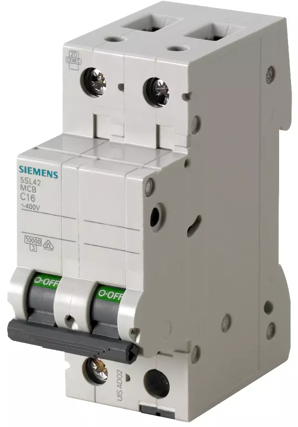 Siemens 5SL42507RC 50 A Two Pole MCB
